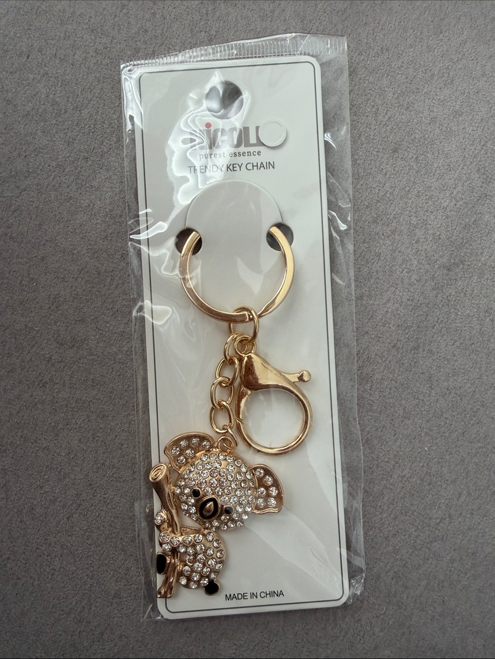 π5 for $25 π Koala bear keychain, gold tone, bag charm - Picture 2 of 2